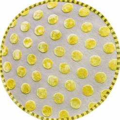 Macro Dot Chartreuse Rug - 6' Round