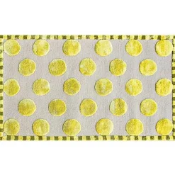 Macro Dot Chartreuse Rug - 3' x 5'