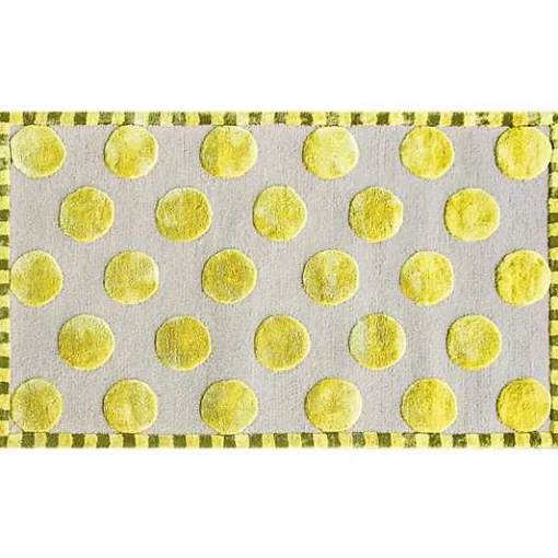 Macro Dot Chartreuse Rug - 3' x 5'