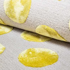 Macro Dot Chartreuse Rug - 2'6 x 8'
