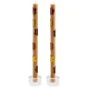 Maple Leaf Brown Dinner Candles, Set of 2