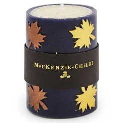 Maple Leaf Navy 4 Pillar Candle