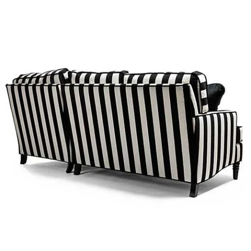 Marquee Black Stripe 2-Piece Right Arm Chaise Sectional