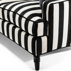 Marquee Black Stripe 2-Piece Right Arm Chaise Sectional