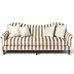 Marquee Brown Stripe Chenille Sofa