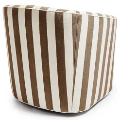 Marquee Brown Stripe Chenille Swivel Chair