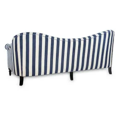 Marquee Navy Stripe Chenille Sofa