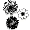 Marquee Wall Flowers, Set of 3