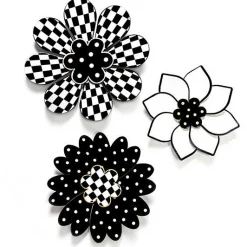Marquee Wall Flowers, Set of 3