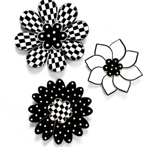 Marquee Wall Flowers, Set of 3