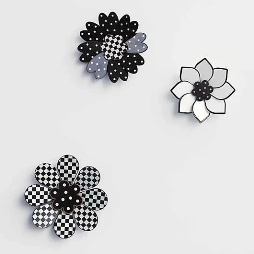 Marquee Wall Flowers, Set of 3
