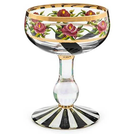 Maypole Black Coupe Glass