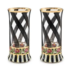 Maypole Black Highball Glass, Set of 2