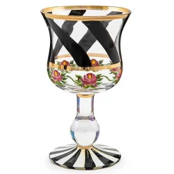 Maypole Black Wine Glass