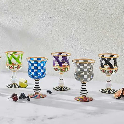 Maypole Black Wine Glass