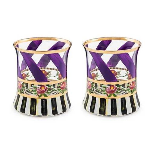 Maypole Lavender Tumbler Glass, Set of 2