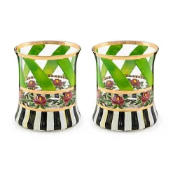 Maypole Leaf Tumbler Glass, Set of 2