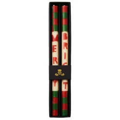 Merry  Bright Dinner Candles, Set of 2