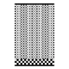 Micro Check Black  White Bath Towel