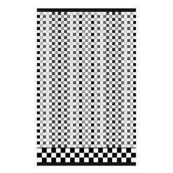 Micro Check Black  White Bath Towel