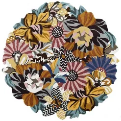 Milano Floral 6' Round Rug