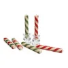 Mini Candy Cane Dinner Candles, Set of 6