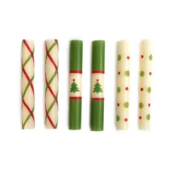 Mini Noel Dinner Candles, Set of 6