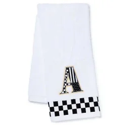 Monogram A Check Hand Towel