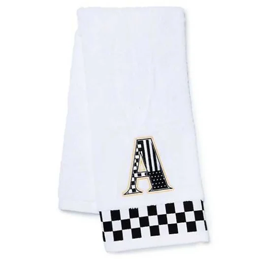 Monogram A Check Hand Towel