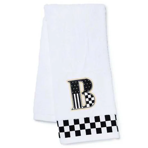 Monogram B Check Hand Towel