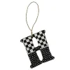 Monogram Beaded H Ornament