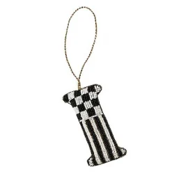 Monogram Beaded I Ornament