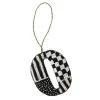 Monogram Beaded O Ornament