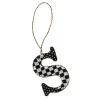 Monogram Beaded S Ornament