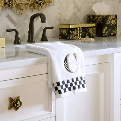 Monogram C Check Hand Towel