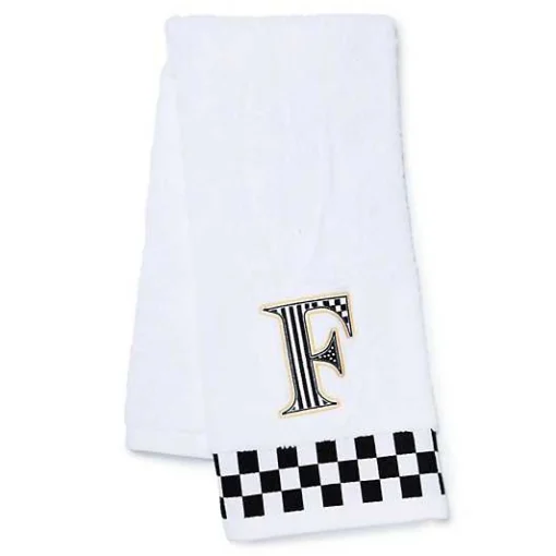 Monogram F Check Hand Towel