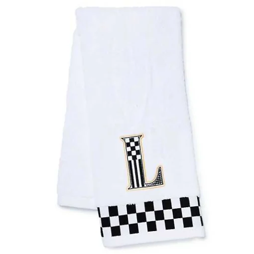 Monogram L Check Hand Towel