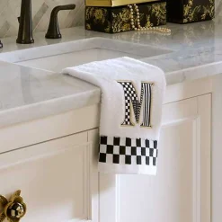 Monogram M Check Hand Towel