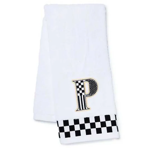 Monogram P Check Hand Towel