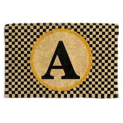 Monogrammed A Entrance Mat