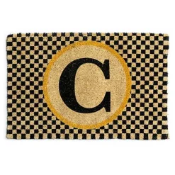 Monogrammed C Entrance Mat