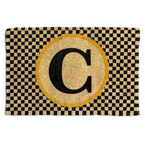 Monogrammed C Entrance Mat