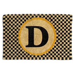 Monogrammed D Entrance Mat