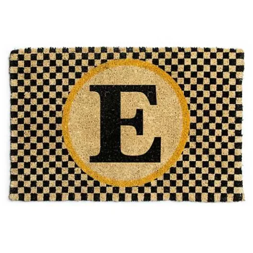 Monogrammed E Entrance Mat