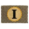 Monogrammed I Entrance Mat