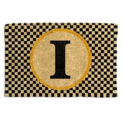 Monogrammed I Entrance Mat