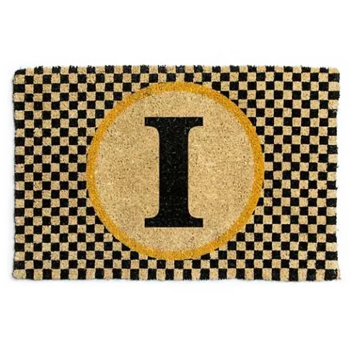 Monogrammed I Entrance Mat