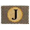 Monogrammed J Entrance Mat