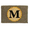 Monogrammed M Entrance Mat