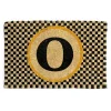 Monogrammed O Entrance Mat